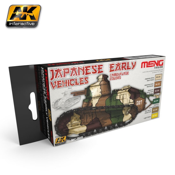 Meng Colours Japanese Early Vehicles Camouflage Colours Set
