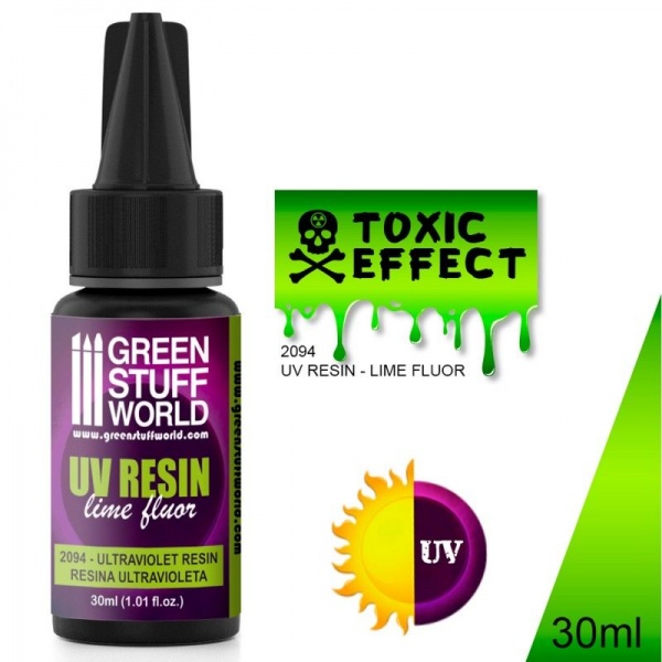 UV Resin, Toxic Effect, Lime Fluorescent, 30ml