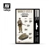 70203 Model Color Set - WWII American Armour & Infantry (6)
