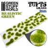 Grass TUFTS - 2mm self-adhesive - REALISTIC GREEN