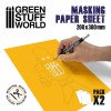 Masking Paper Sheets, 200x300mm, 2-pack
