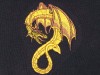Dragon Polo Shirt, Black, RPG, DND, Gamer Wear