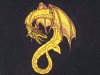 Dragon Polo Shirt, Black, RPG, DND, Gamer Wear