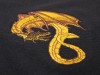 Dragon Polo Shirt, Black, RPG, DND, Gamer Wear