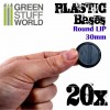 Plastic Bases, Round Lip, 30mm