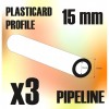 ABS Plasticard - Pipeline Tube, 15mm