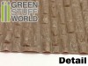 ABS Plasticard Textured - ROUGH Rock Wall, A4 sheet