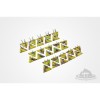 ANTI TANK DEFENCE SET, READY PAINTED, 15MM