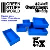Containment Moulds for Bases, SQUARE, Pack of 5