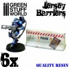 Jersey Barriers, Resin, 6x