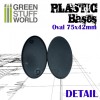 Plastic Bases, Oval Pill, AOS, 75x42mm