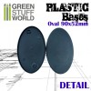 Plastic Bases, Oval Pill, AOS, 90x52mm