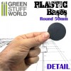Plastic Bases, Round, BLACK, 50mm