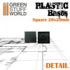 Plastic Bases, Square, 20x20mm