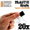 Plastic Bases, Square, 20x20mm