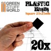 Plastic Bases, Square, 25x25mm