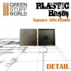 Plastic Bases, Square, 40x40mm