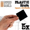 Plastic Bases, Square, 50x50mm