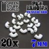 Plasticard Pipe ELBOWS 7mm