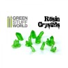 Resin Crystals - Green, 100x