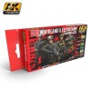 WOODLAND AND FLECKTARN CAMOUFLAGES PAINT SET