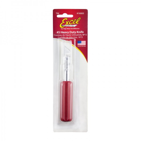 Excel K5 Heavy Duty Red Handle Knife