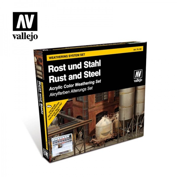 70150 Model Color Set - Weather Set: Rust and Steel (9)