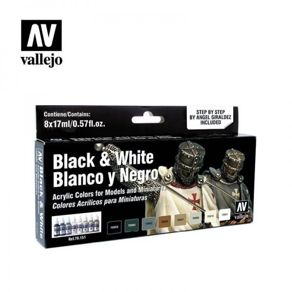 70151 Model Color Set - Black and White (8)