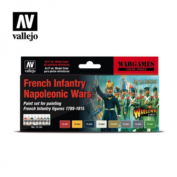 70164 Model Color Set - Wargames Set: French Infantry Napoleonic Wars (8)