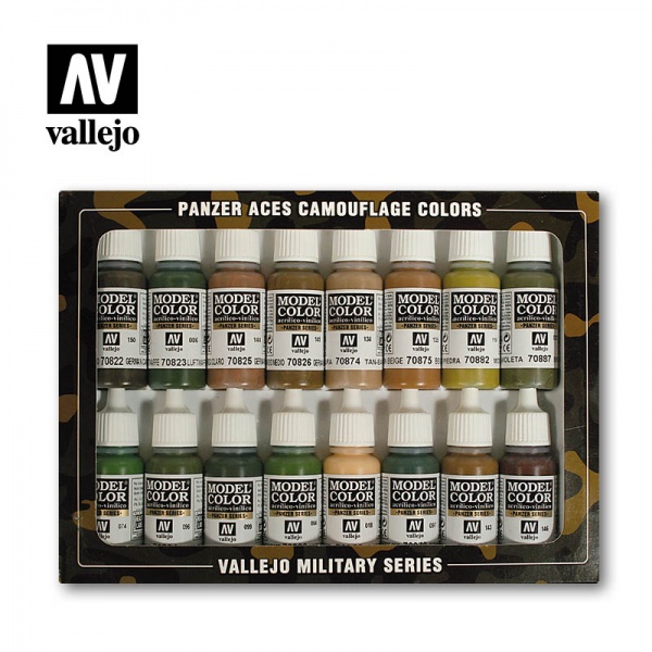 70179 Vallejo Panzer Aces Set - Camouflage Set (16)