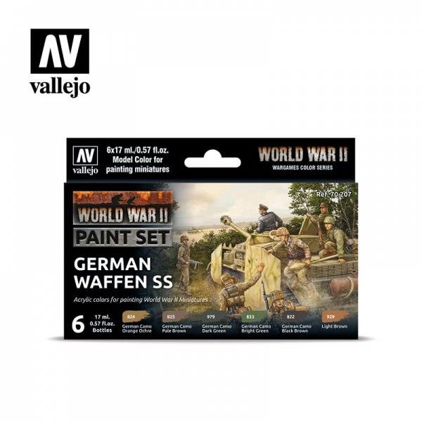 70207 Model Color Set - WWII German Waffen SS (6)