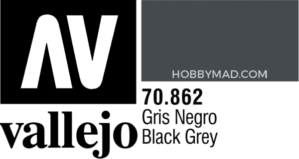70862 Model Colour - Black Grey 17ml