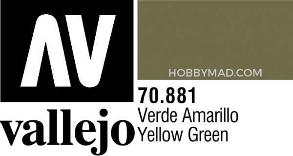 70881 Model Colour - Yellow Green 17ml