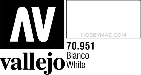 70951 Model Colour - White 17ml