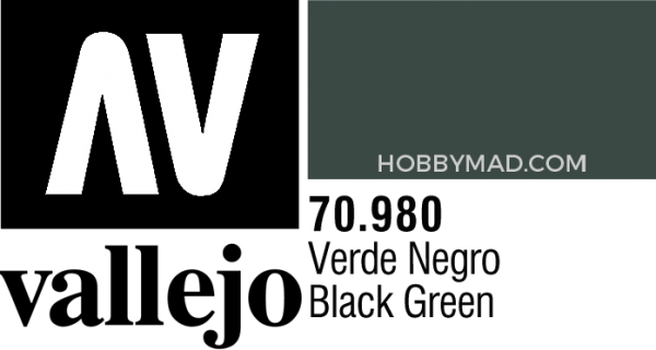 70980 Model Colour - Black Green 17ml