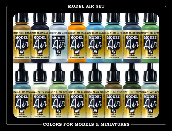 Model Air Set: Metallic Colors (8)