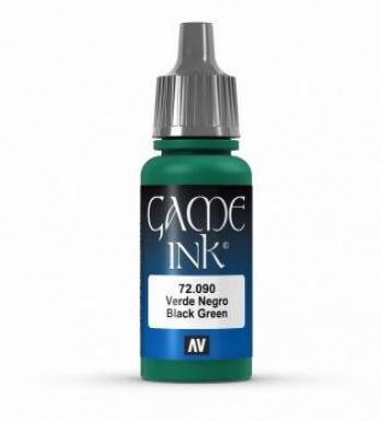 72090 Game Colour - Black Green Ink 17ml