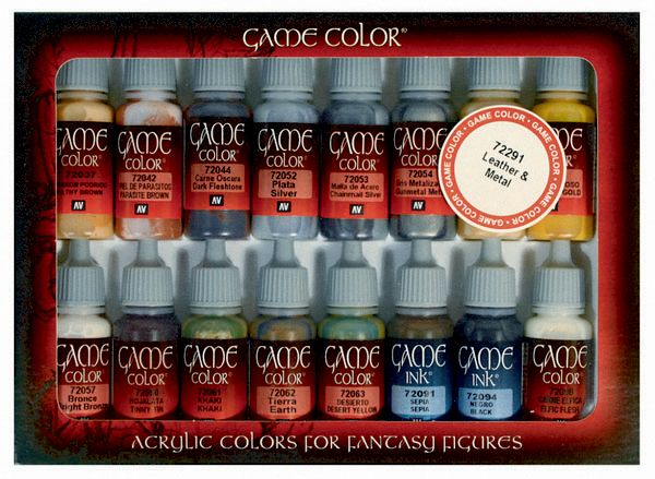 72291 Game Colour Set - Leather & Metal (16)