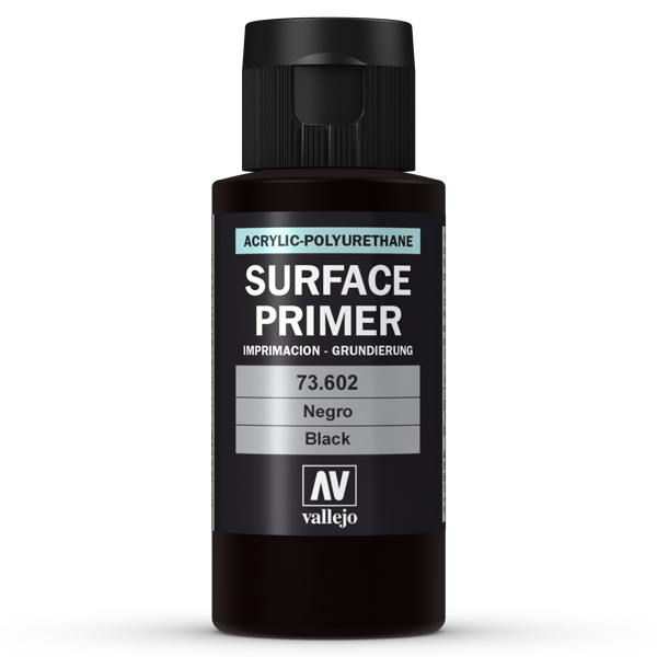 73602 Vallejo Surface Primer - Black, 60ml