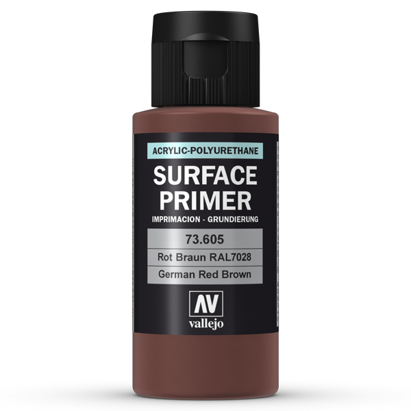 73605 Vallejo Surface Primer - Ger. Red Brown, 60ml