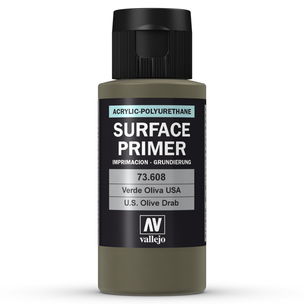 73608 Vallejo Surface Primer - U.S. Olive Drab, 60ml