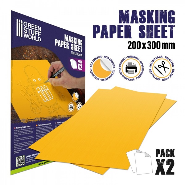 Masking Paper Sheets, 200x300mm, 2-pack