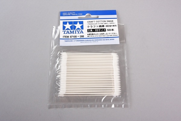 TAMIYA CRAFT COTTON SWAB, TRIANGLE, XTRA SMALL, 50s