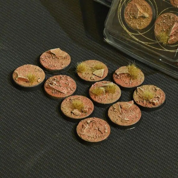 Battle Ready Bases, Badlands, 25mm (10x)
