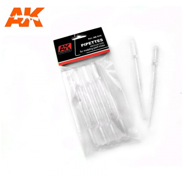 MEDIUM PIPETTES, 7 UNITS