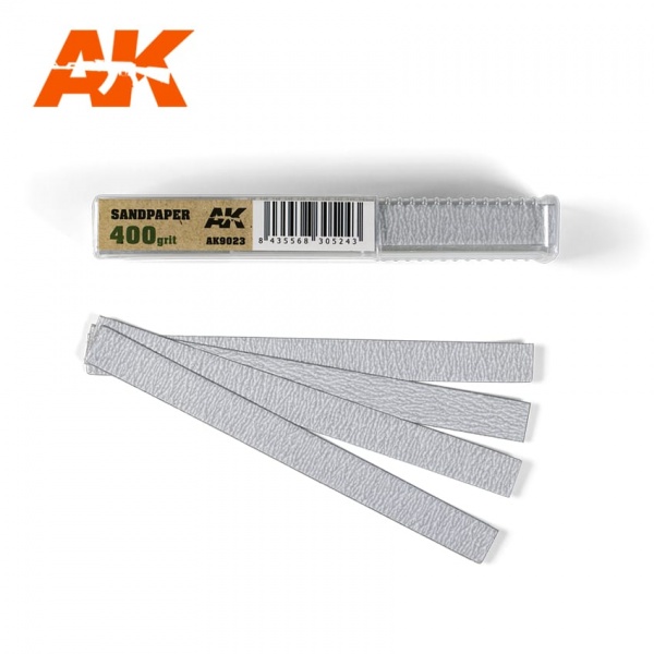 Dry Sandpaper, 400 grit, 50x Strips