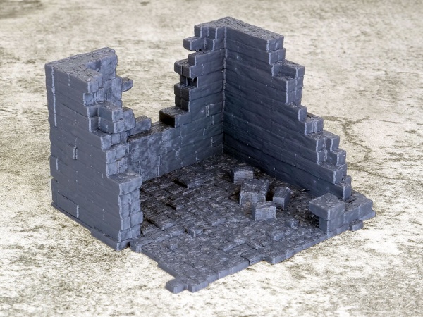Ruined Building 3, Ashborne, Suitable for 28mm wargaming