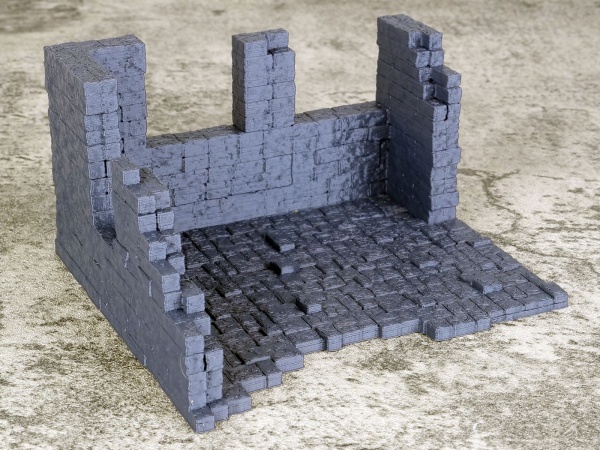 Ruined Building 4, Ashborne, Suitable for 28mm wargaming