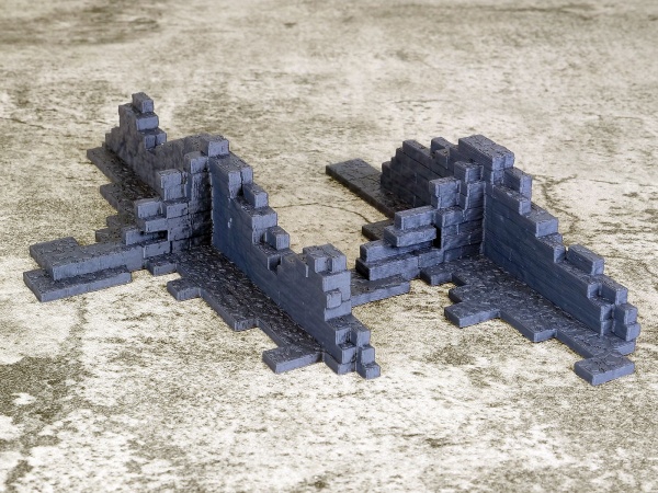 Ruined Building Scatter 2, Ashborne, Suitable for 28mm wargaming