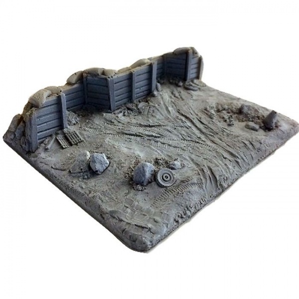 BATTLEZONE 25/28MM DOUBLE GUN BARRICADE